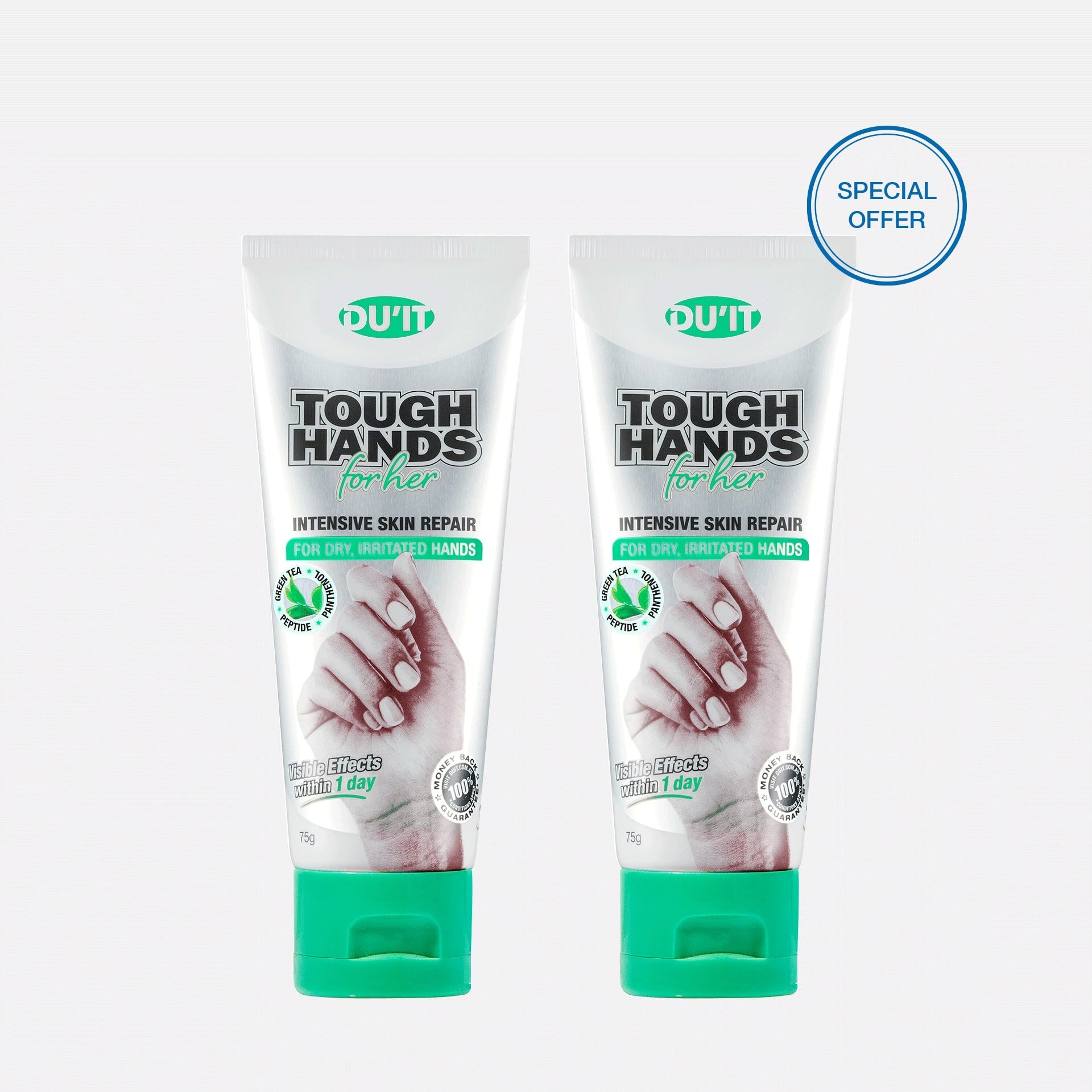Tough Hands for Her Green Tea Duo | Anti-aging hand cream