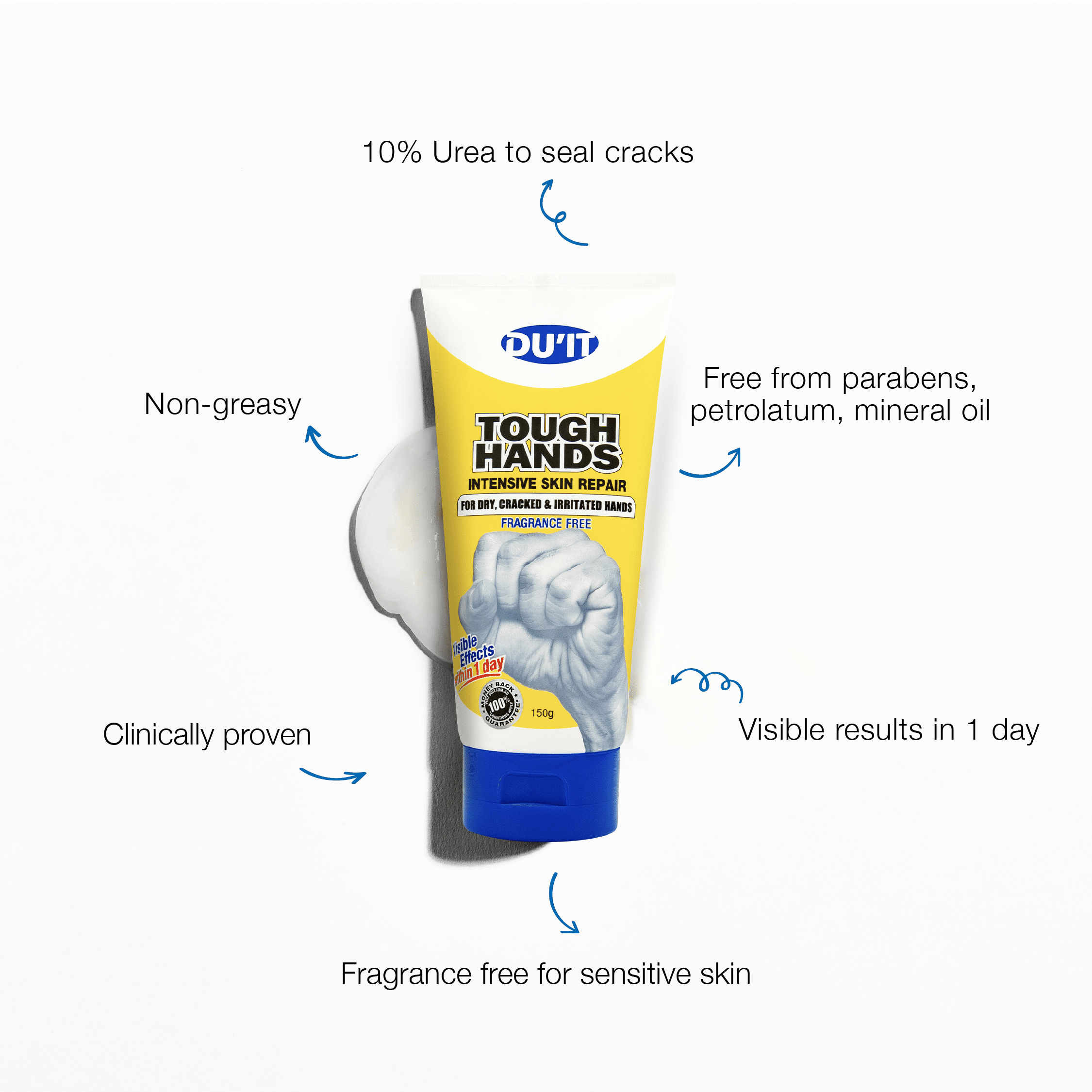 Fragrance Free Hand Cream | Tough Hands - Image 2